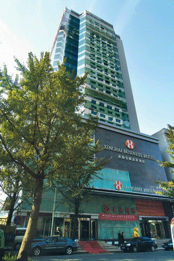 Dalian San Jiang Business Hotel Buitenkant foto